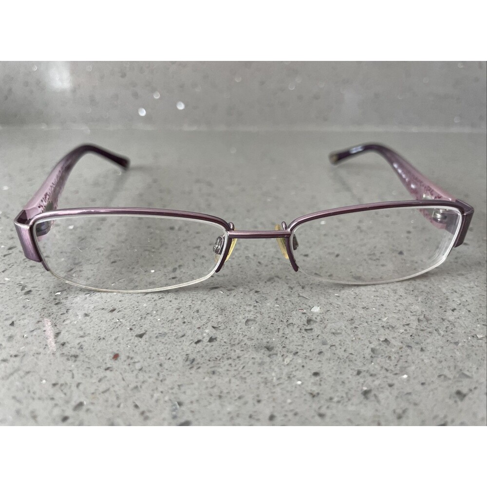 Bebe Eyeglasses Frames Only Bashful Bb5027 Plum 4… - image 1